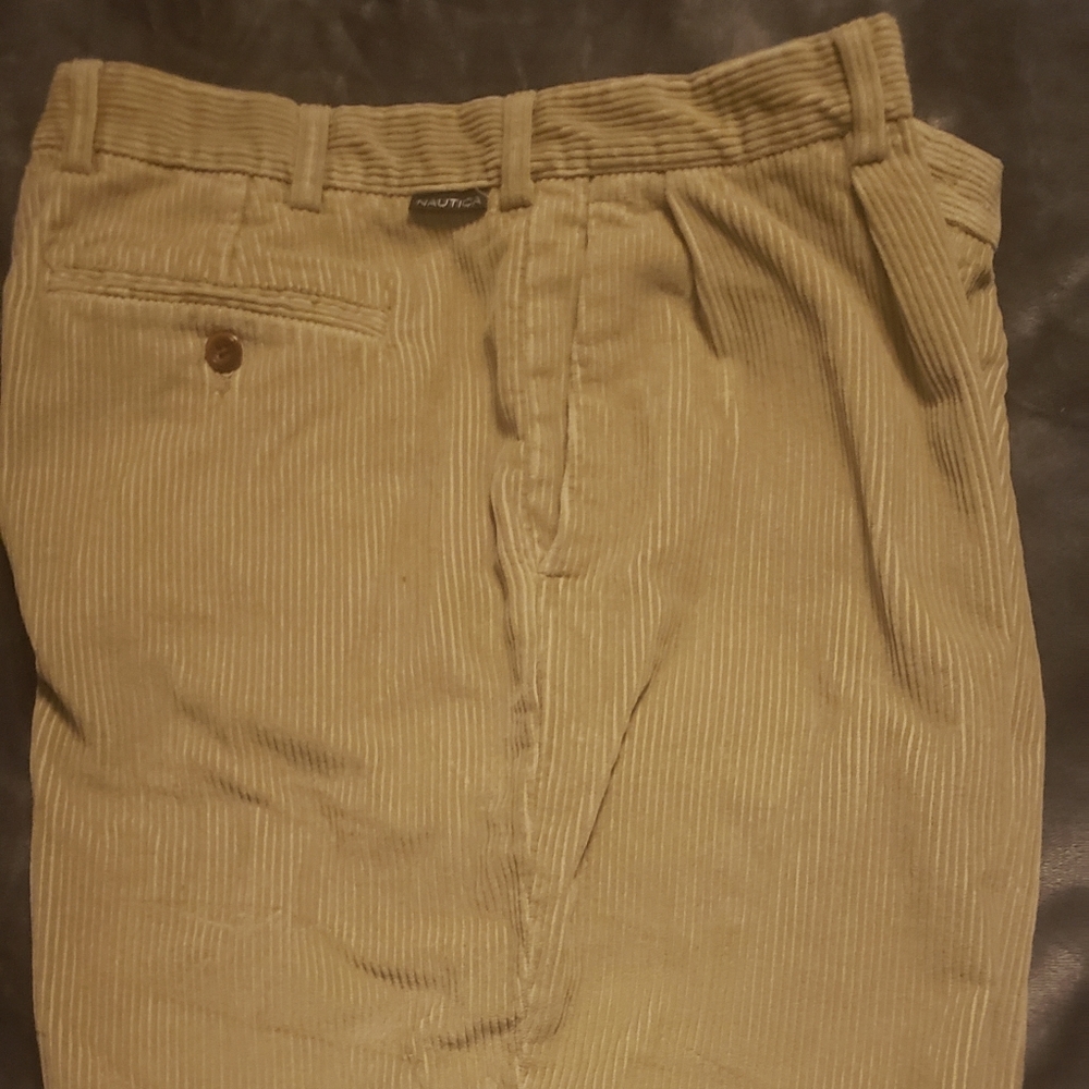 Men's Nautica 38x30 khaki corduroy pants